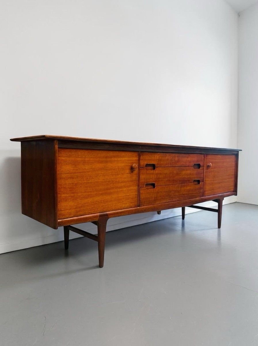 Furniture A.Younger Fonseca Teak And Afromosia Sideboard Mid Century Stunning Quality photo