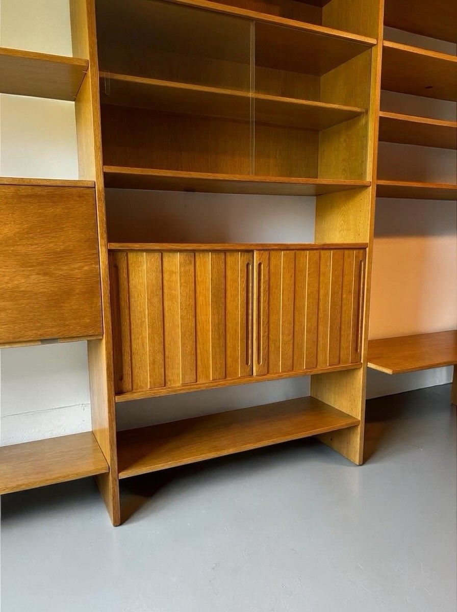 Furniture Hans Wegner Ry 100 Oak Shelving System Bookcase Mid Century C1960s Very Rare photo