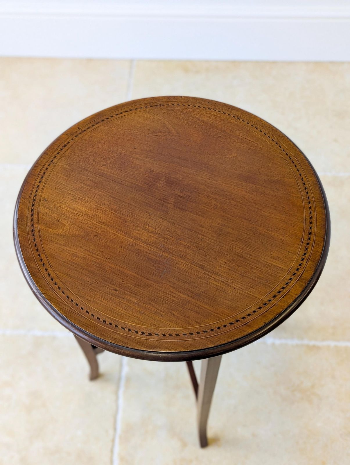 Antique Edwardian Mahogany Circular Occasional Table C.1905 photo furniture
