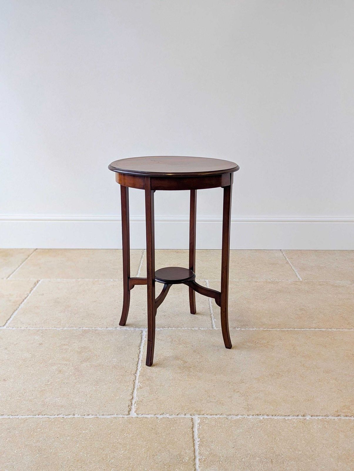 Antique Edwardian Mahogany Circular Occasional Table C.1905 photo for sale