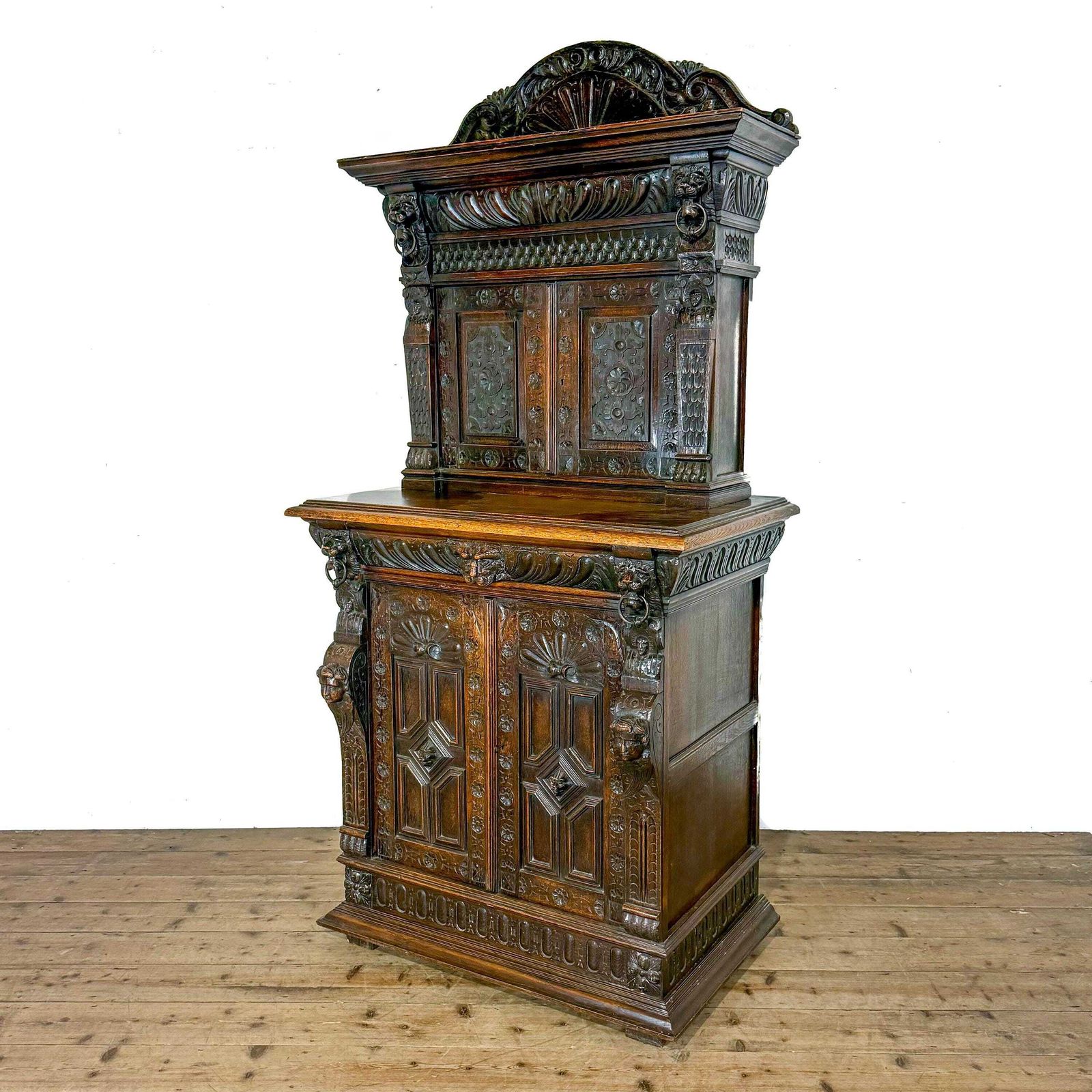 Antique 19th Century Carved Oak Cupboard | Antique Cupboard | Storage Cupboard | Antique Storage | Vintage Furniture photo furniture