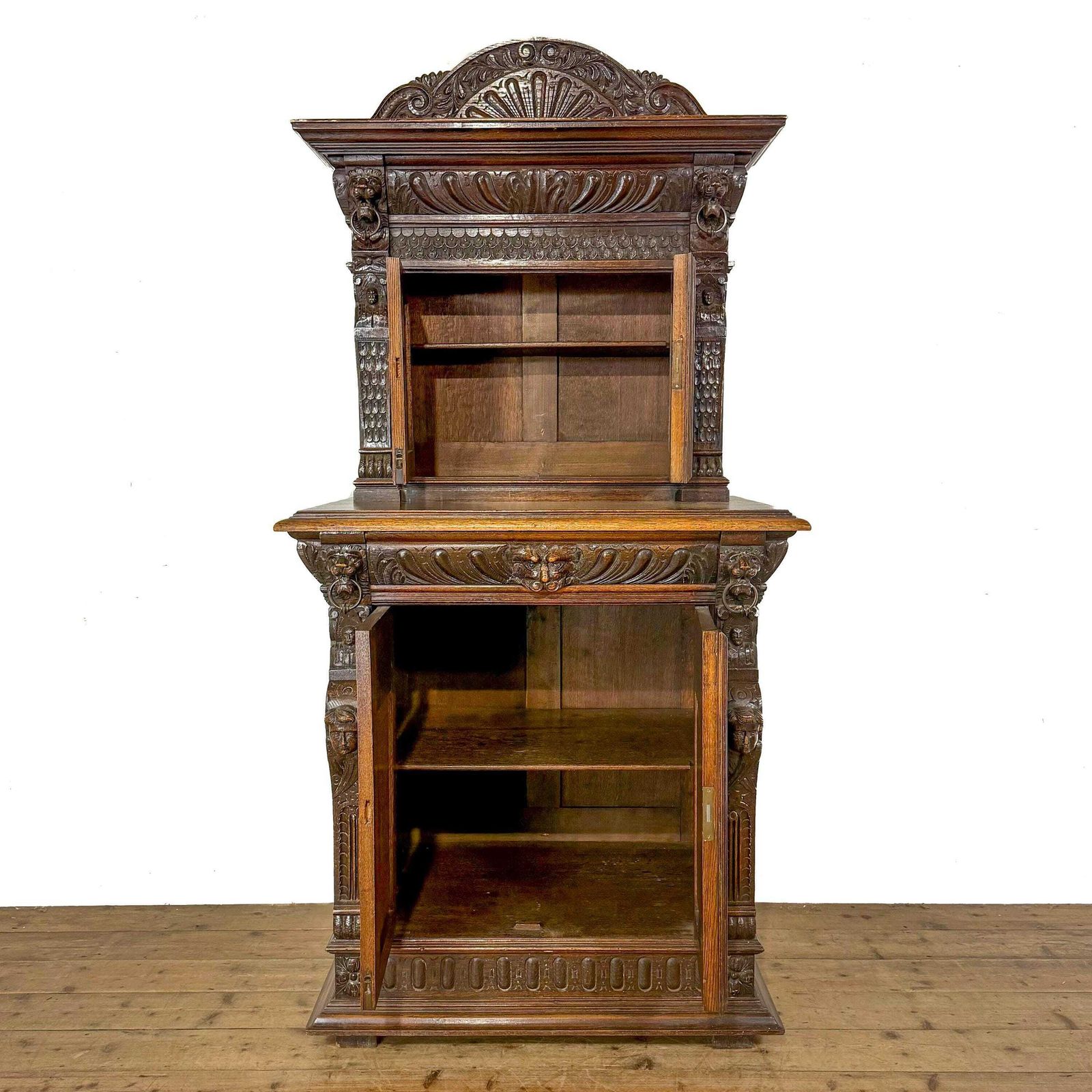 Antique 19th Century Carved Oak Cupboard | Antique Cupboard | Storage Cupboard | Antique Storage | Vintage Furniture photo buy
