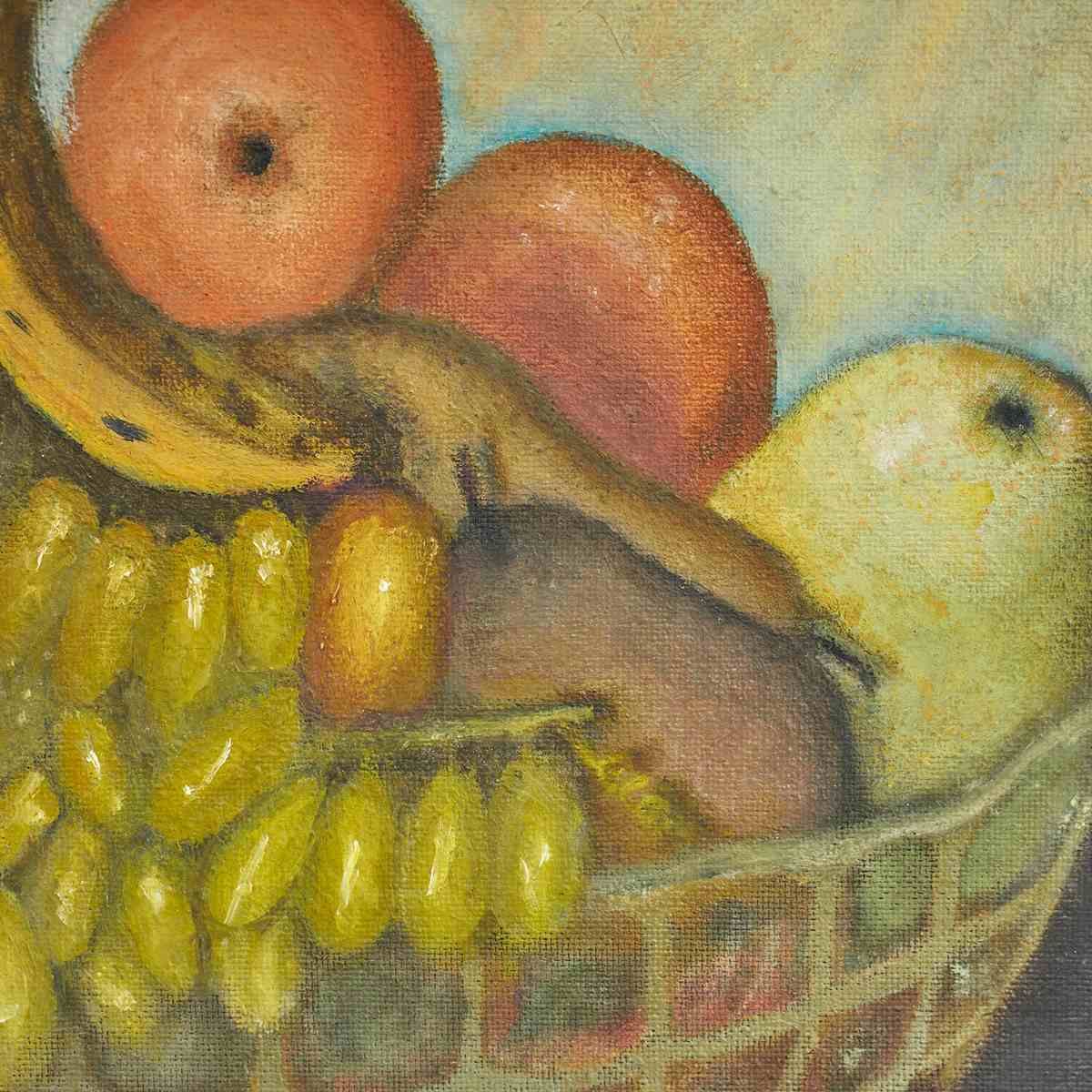 Oil On Panel Of Still Life M. Piccoli, 20th Century photo for sale