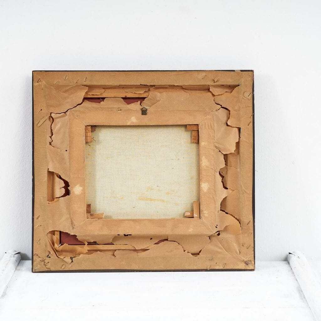 Vintage Landscape Oil On Canvas With Frame By V. Masini, 1970s