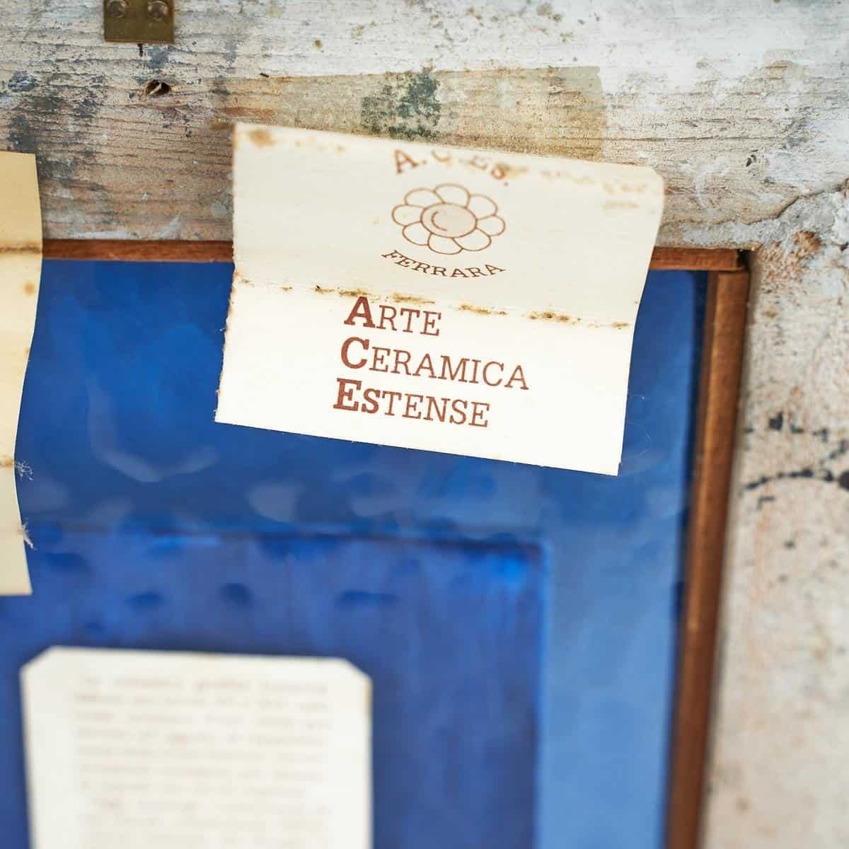 House Of Este Coat Of Arms Ceramic Frame, 19th Century photo Art