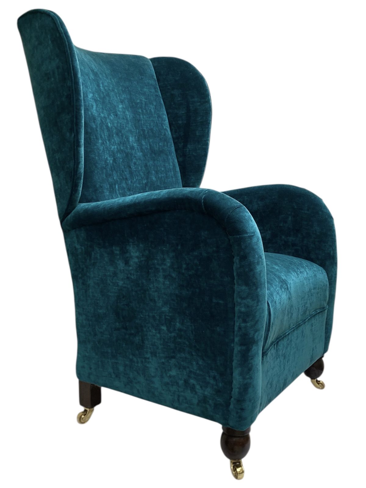Small Art Deco Wing Back Recliner Rocking Chair (C.1930s, Attributed To Cintique / Firmback Works) Fully Restored photo furniture