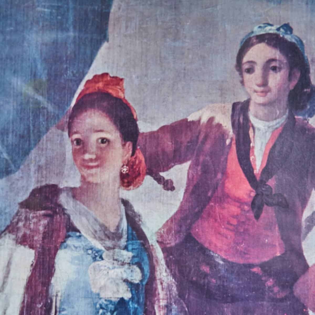 Iconic Print By Goya 'The Parasol', 20th Century photo furniture