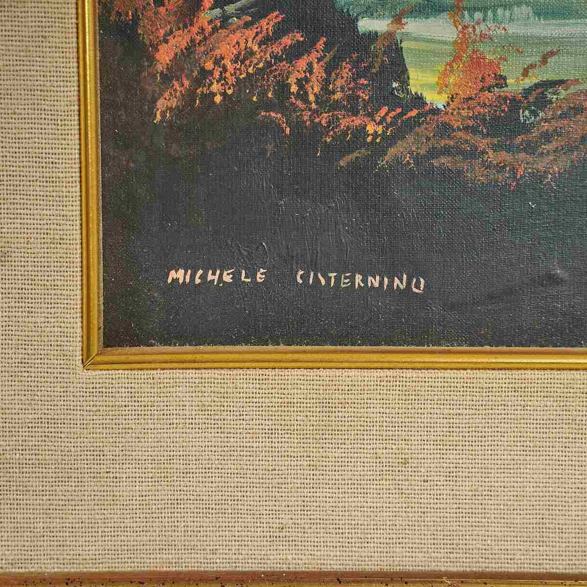 Oil On Canvas Beauty Of Nature By Michele Cisternino, 1950s photo furniture