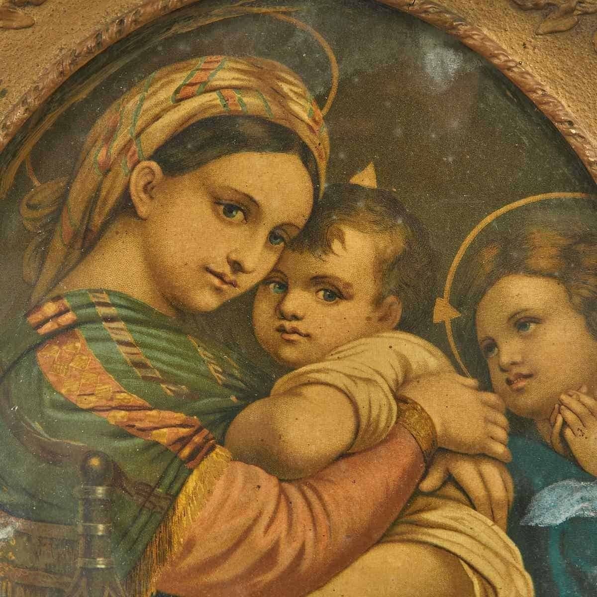 Reproductie Van De Madonna Della Sedia Naar Raphael Sanzio photo furniture