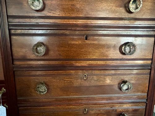 Early 20th Century Mahogany Tall And Narrow Chest Of Drawers photo 325.0