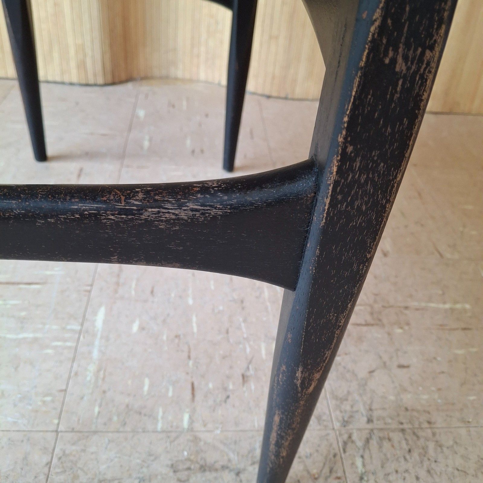 375.0 Fab Vintage Mid Century Elliotts Of Newbury Teak Dressing Table Stool Goatskin photo