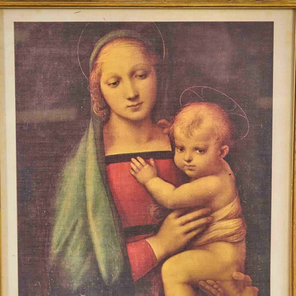 Print "Madonna Del Granduca" By Raphael, 1960s photo furniture