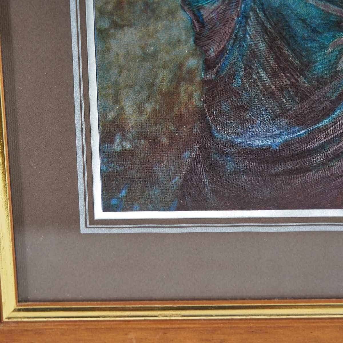 Reproduction Of Roberto Ferruzi's "La Madonnina" With A Classic Frame photo for sale
