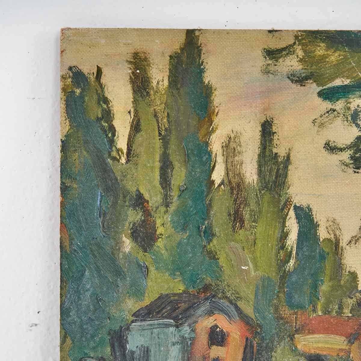 Oil On Panel By Country Painter: Unique Works Of Art By Tassini photo for sale