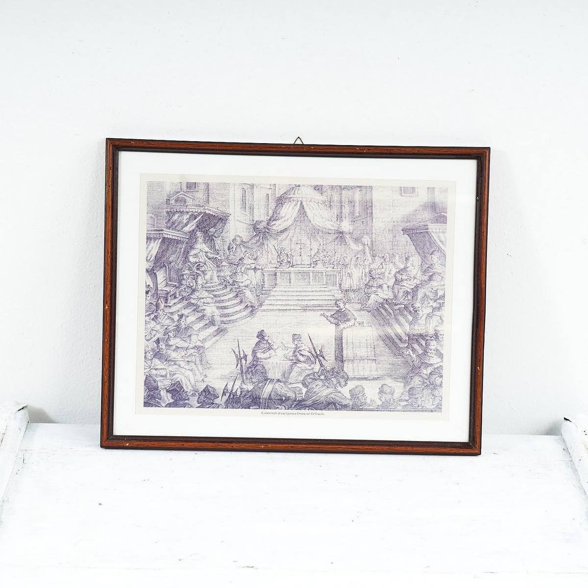 Modern Print Of An Ancient 17th Century Ceremonial Engraving Of A Degree