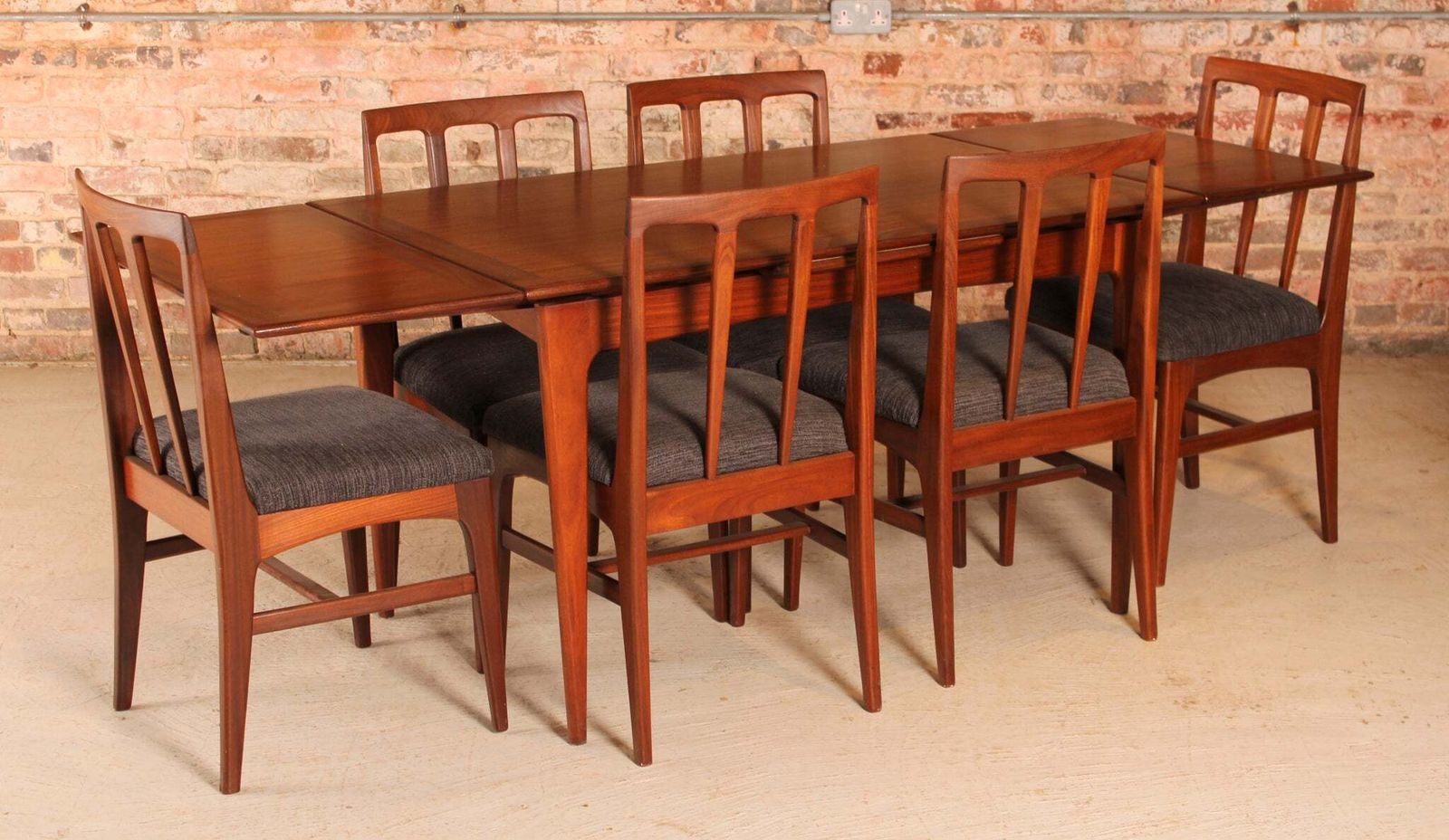 Mid Century Solid Afromosia And Mahogany Dining Set By Younger, Circa 1960s photo furniture