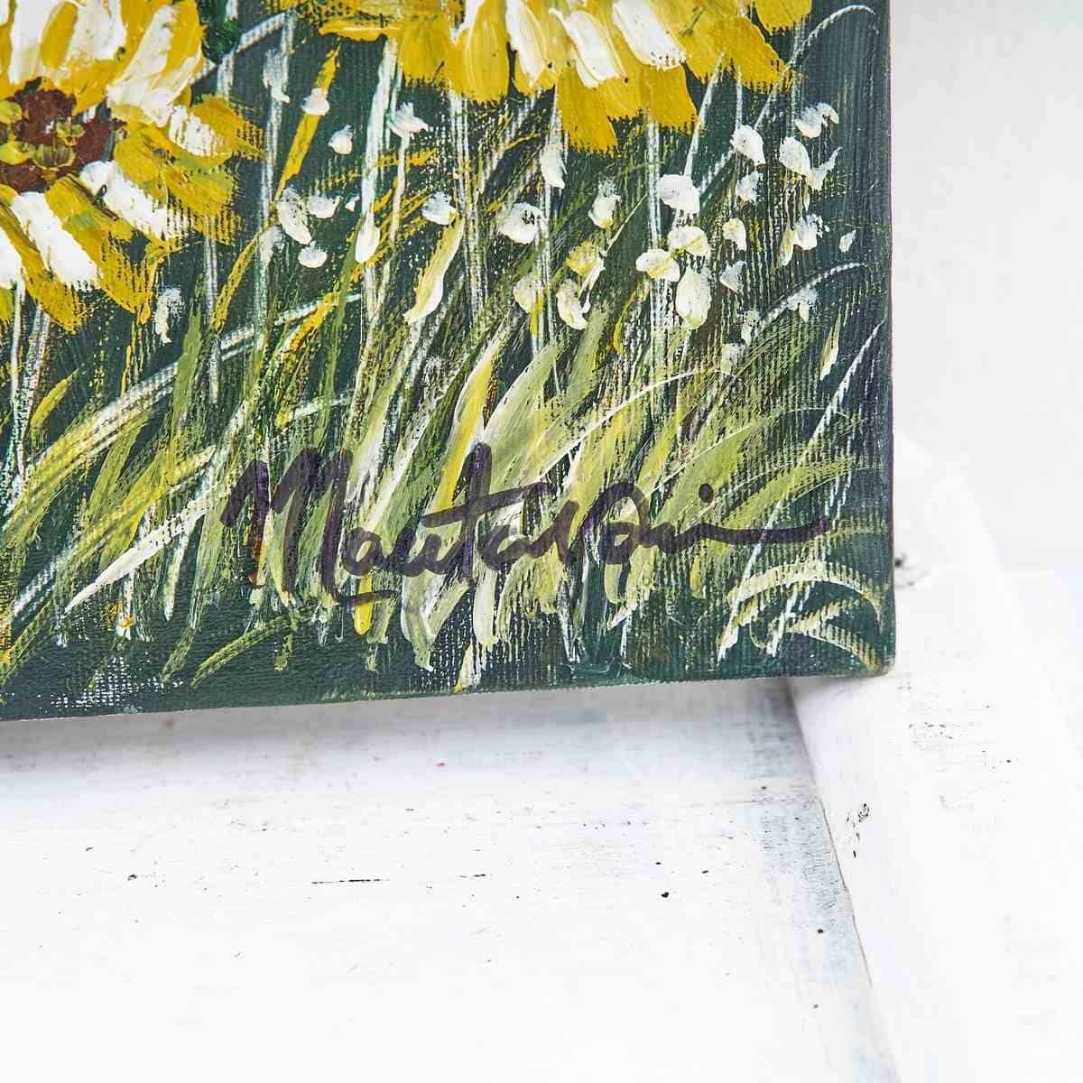 Oil On Canvas, Field Of Flowers, Costanza Mantovani 2007 photo Art