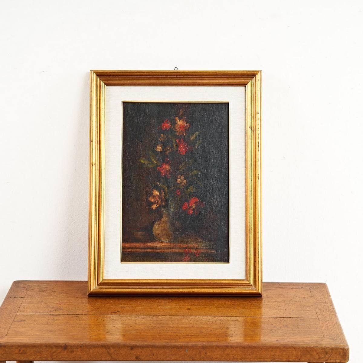 Work Attributed To Elisabetta Marchioni, Vase Of Flowers Oil On Canvas