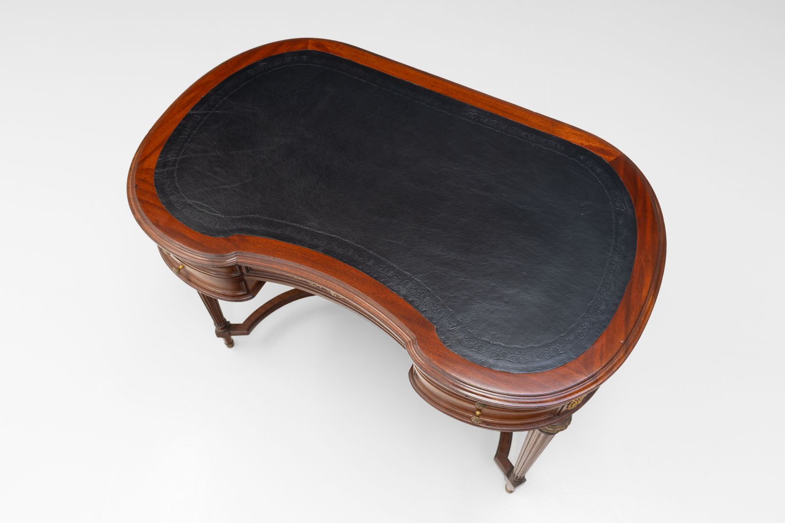 Leather Top Writing Desk, 1900s photo for sale