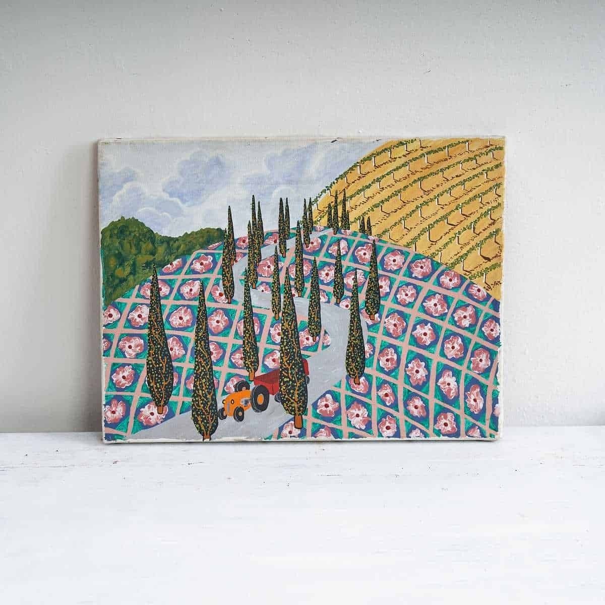 Oil On Canvas Beauty Of The Tuscan Countryside By Giovanni Scarparo photo Art
