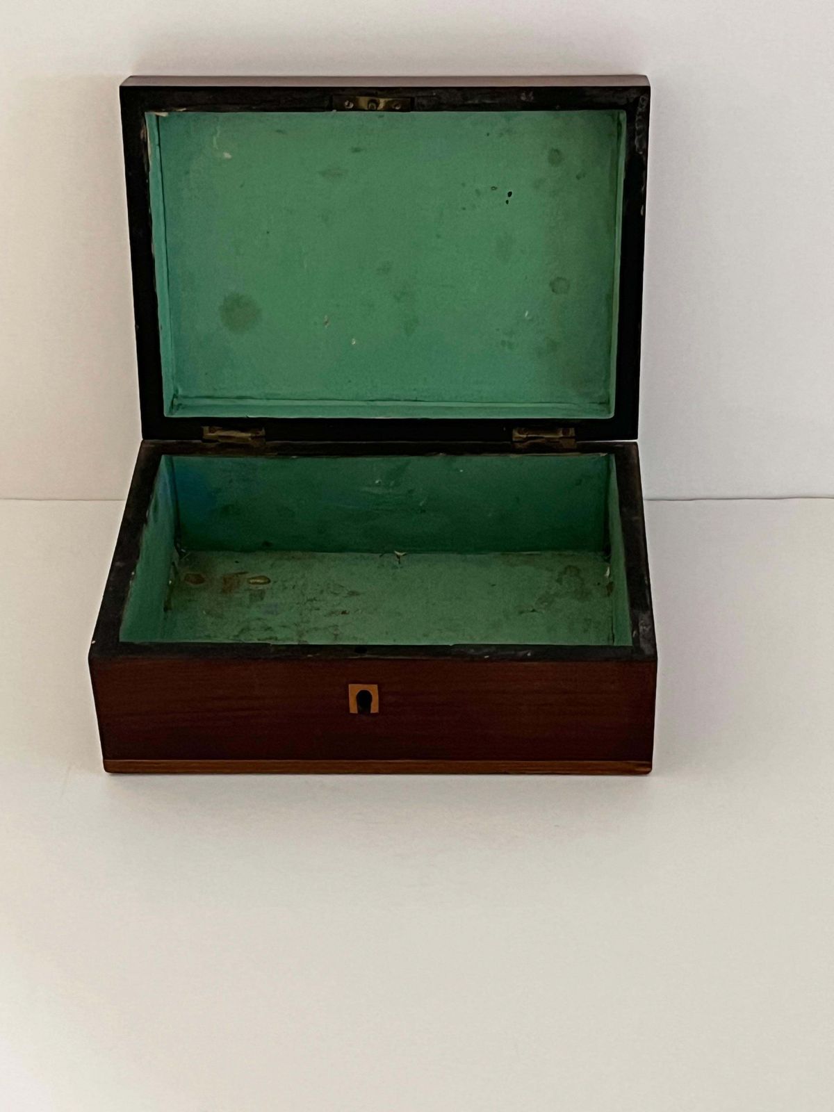 Fine Document Box Of Walnut Inlaid And Banded With Satinwood, Mid 19thc Ca 1840 photo vintage