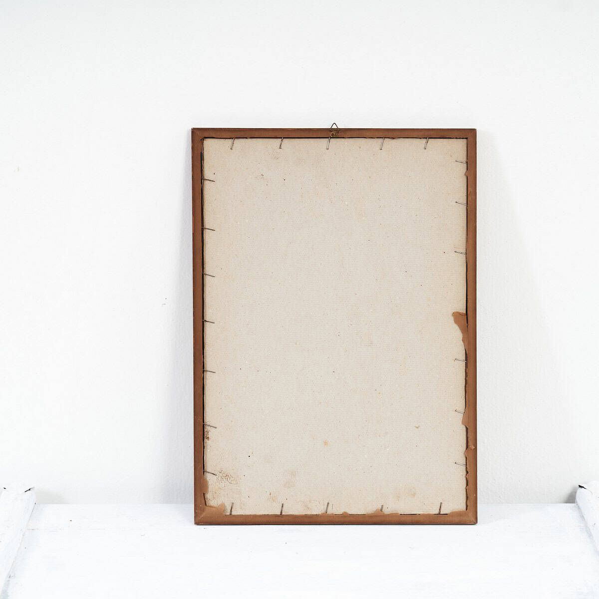 Refined Antique Illustration With Figure In Blue, 1970s photo 241.0