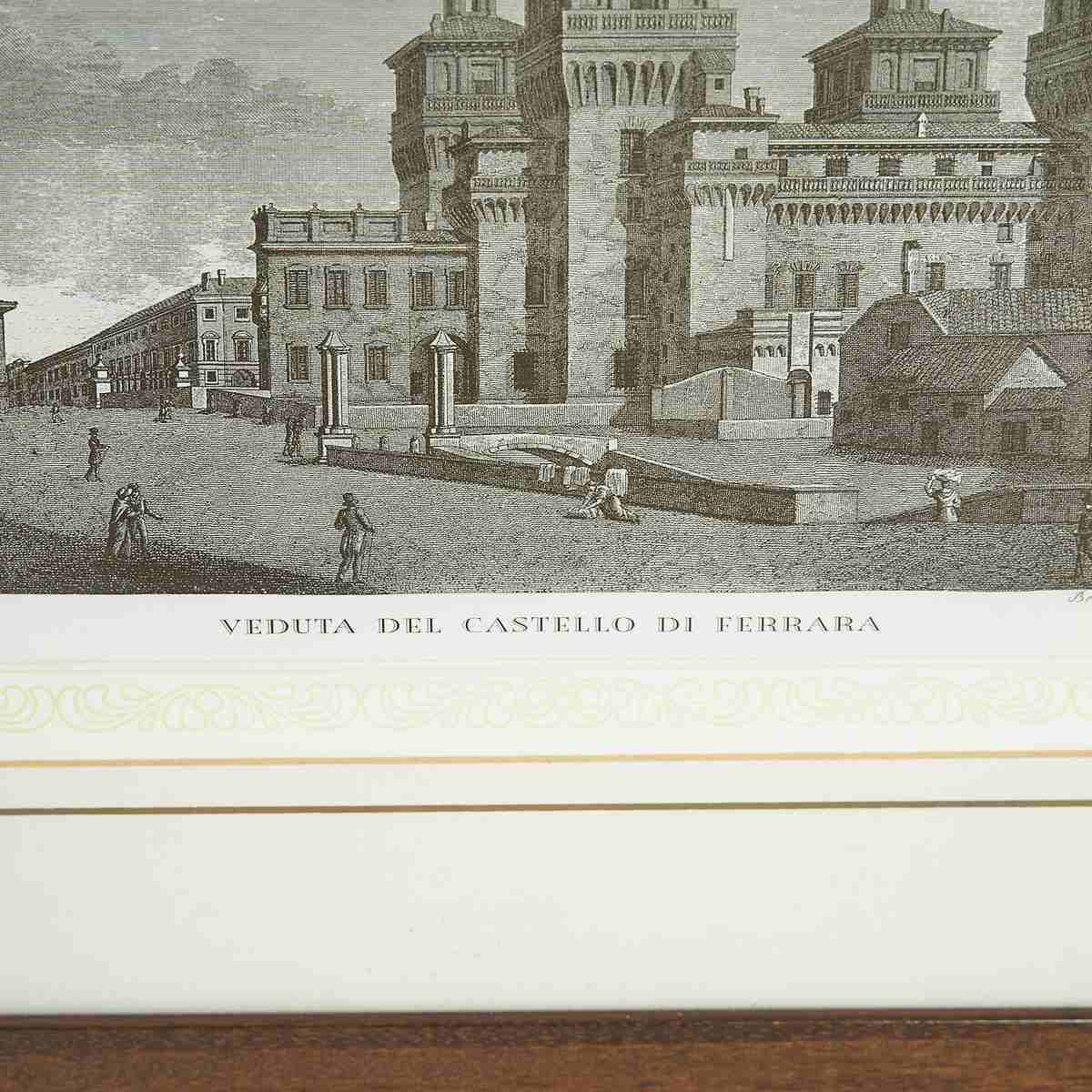 Print Of Ferrara Estense Castle, 20th Century photo Art