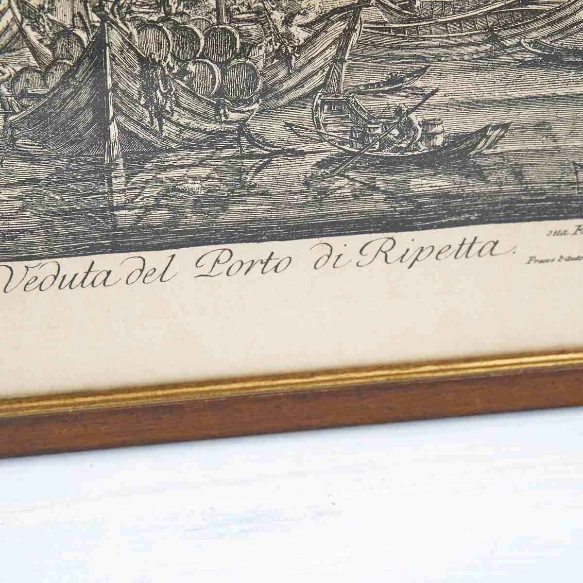 Historical Engraving Of The Port Of Ripetta photo vinterior