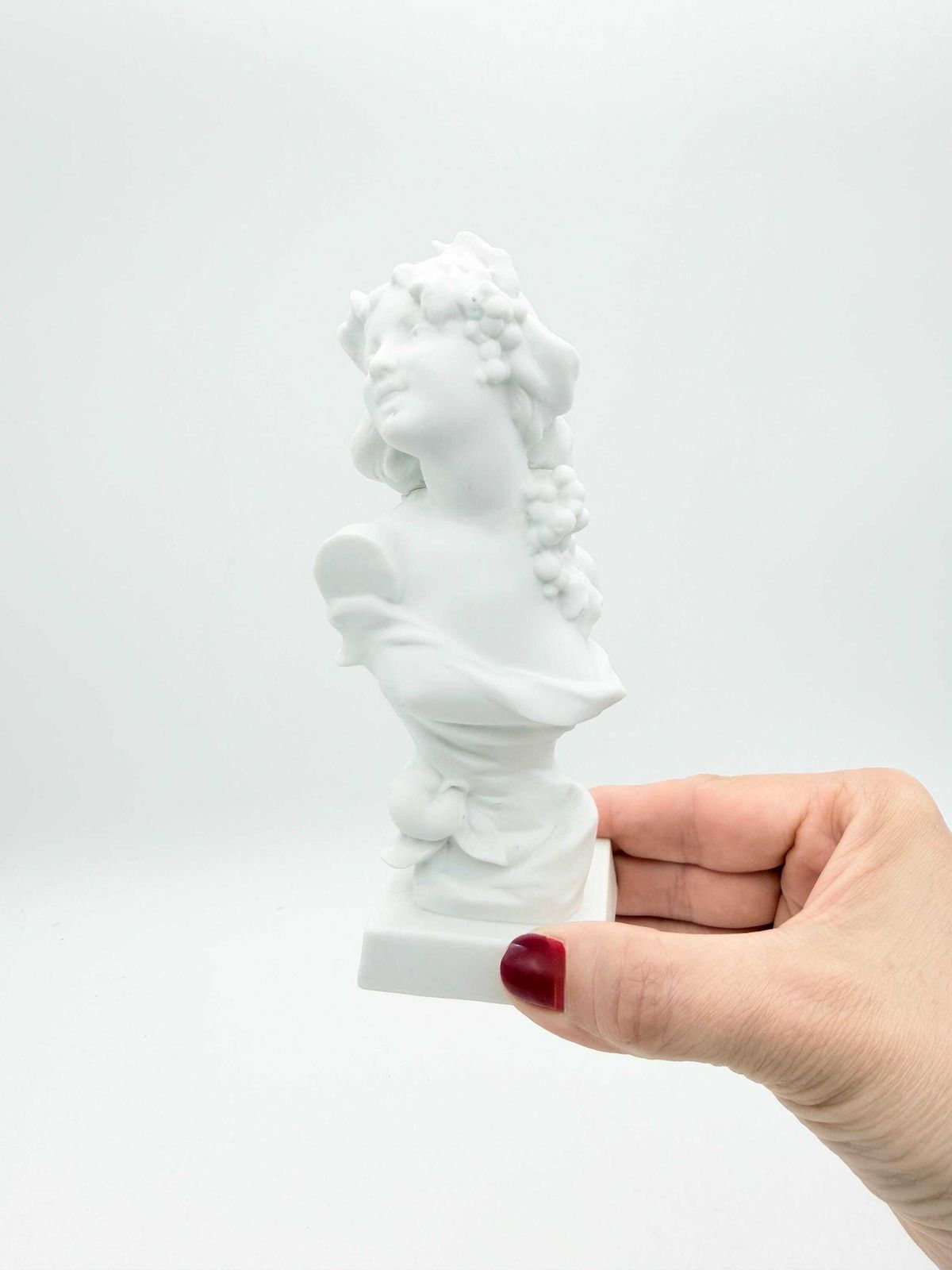 photo for sale La Courtille Paris Antique French Bisque Porcelain Bust Circa 1810, Locre Factory Bisque Figurine