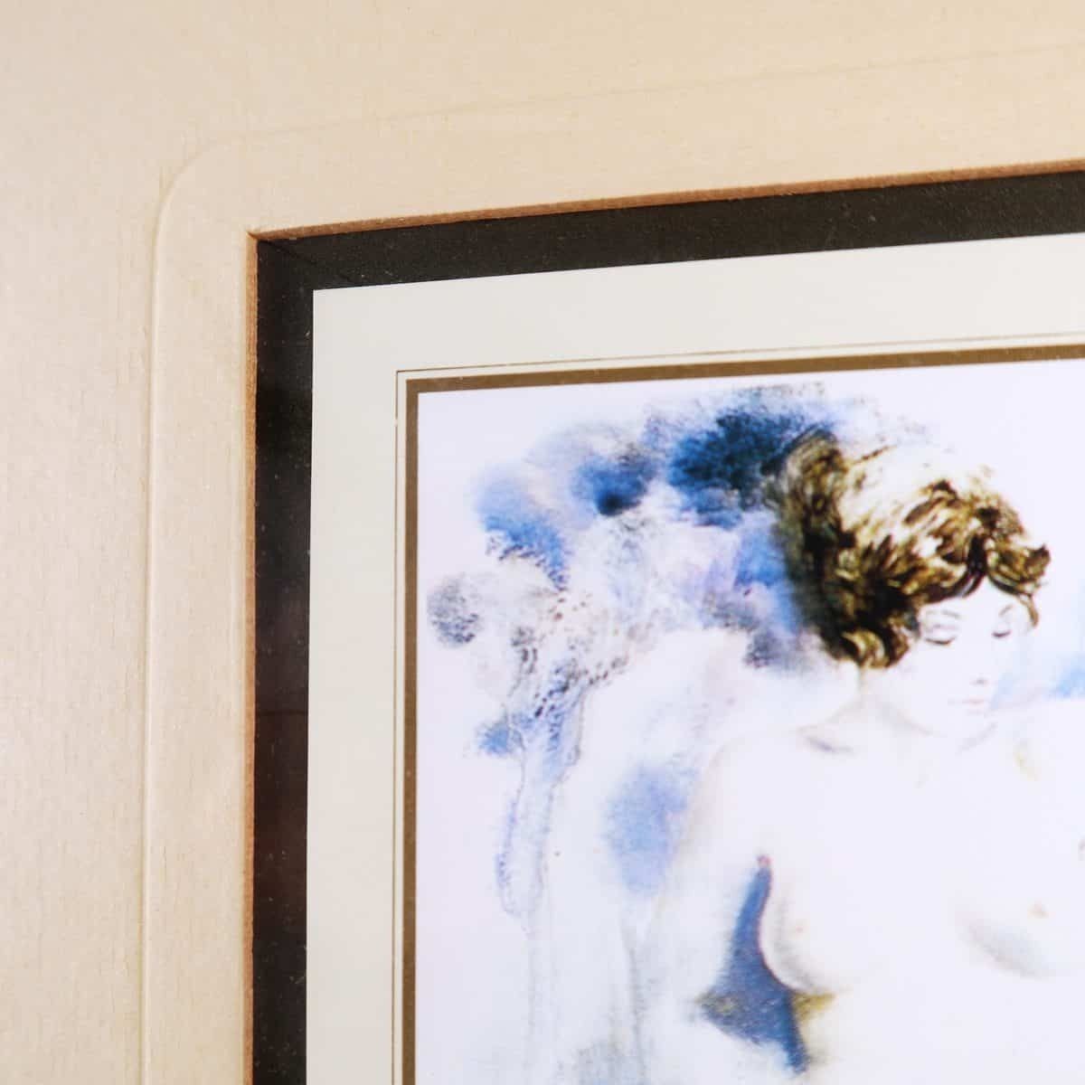 Elegant Pair Of Paintings – Prints, In A Vintage Frame photo Art