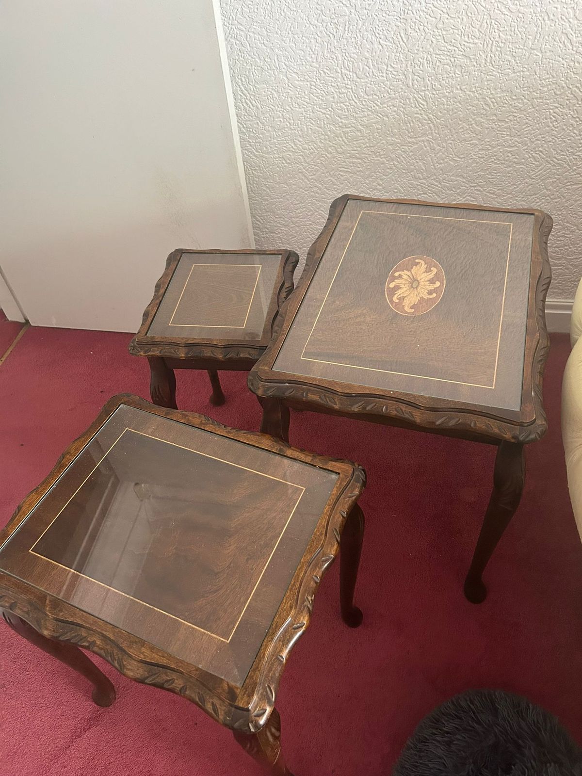 Ornate Nest Of Side Tables, Early 20th Century