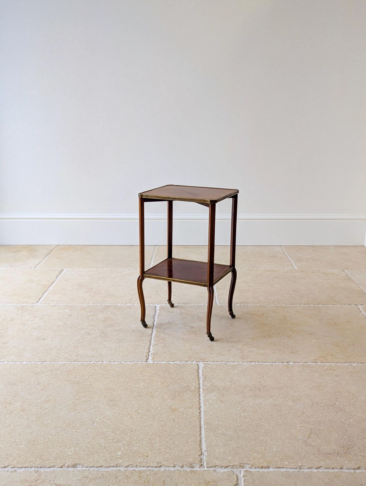 photo for sale Antique Victorian Mahogany Two Tier Occasional Table By W. Turner Lord & Co C.1880