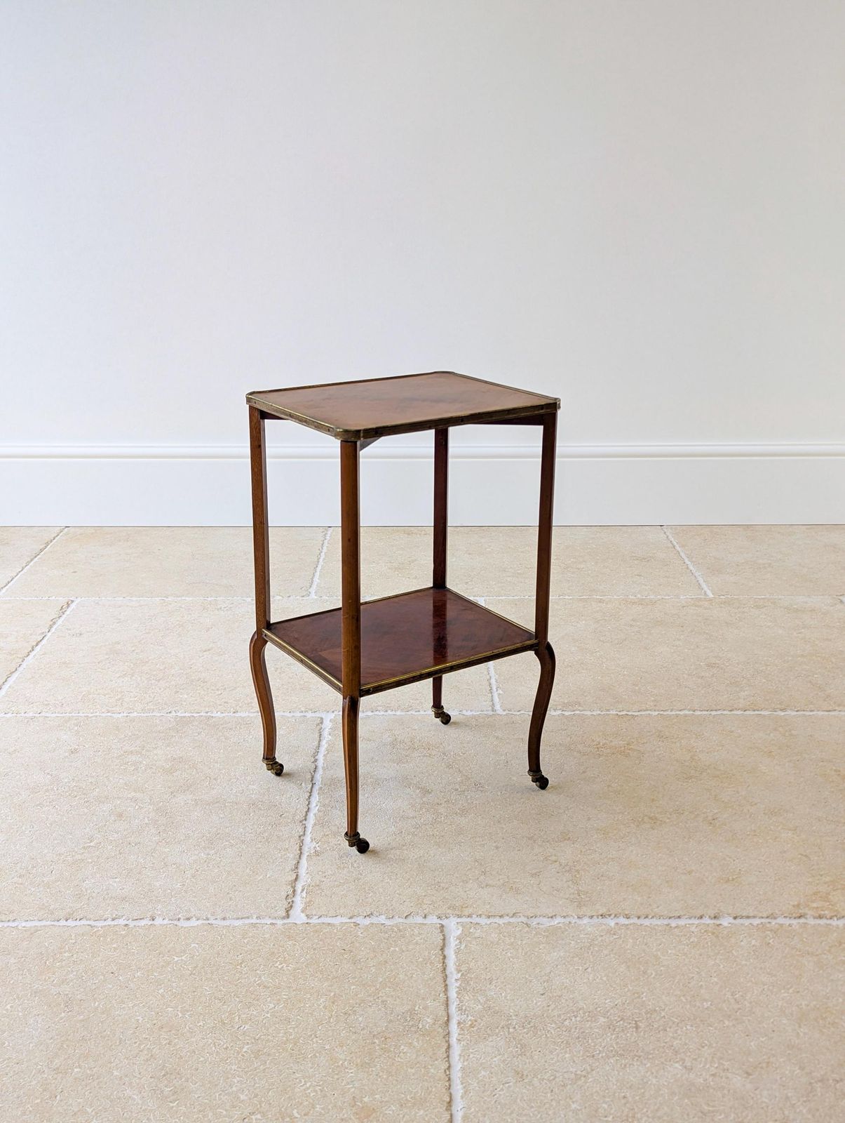 565.0 Antique Victorian Mahogany Two Tier Occasional Table By W. Turner Lord & Co C.1880 photo