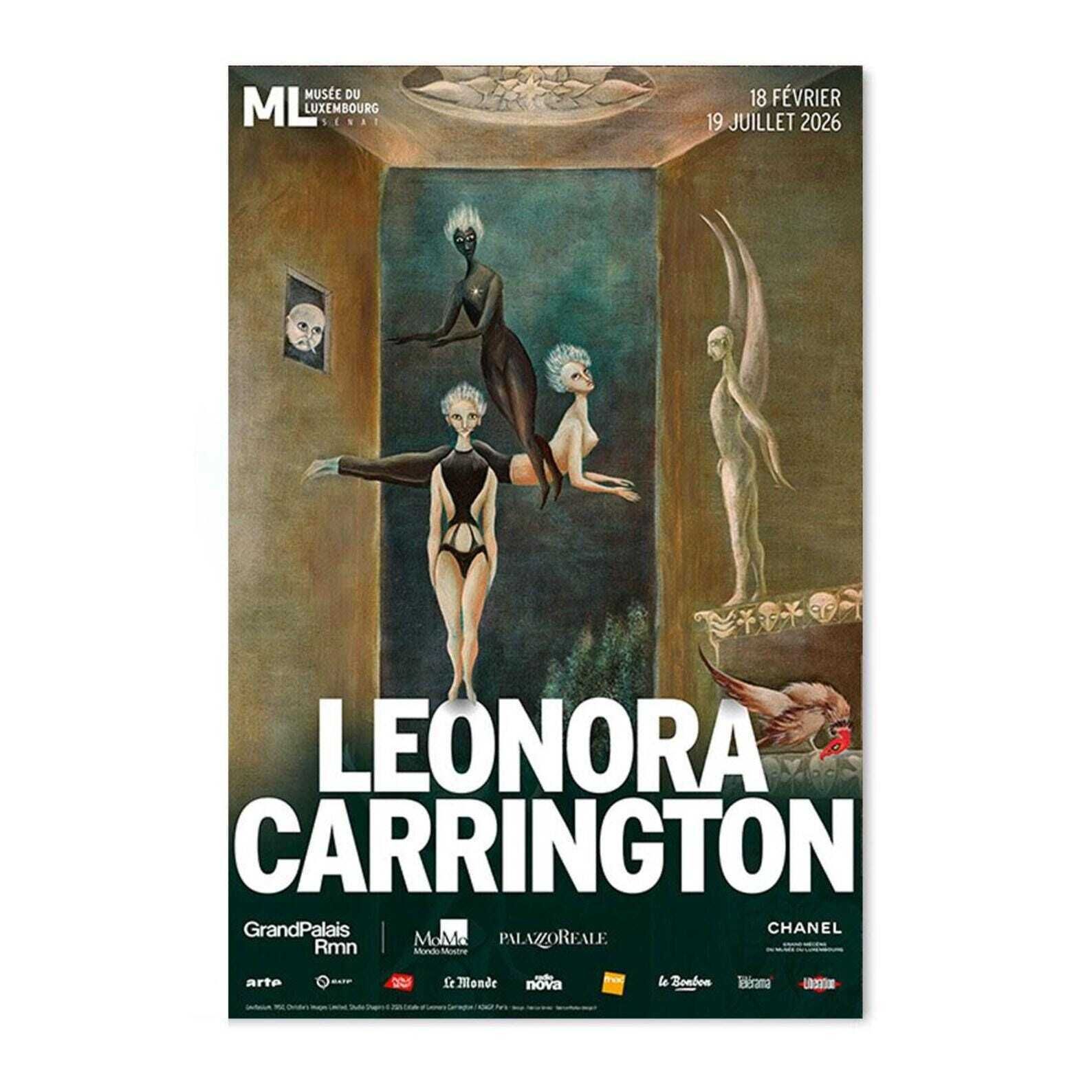 Original Leonora Carrington Exhibition Poster   Levitasium   Stunning Museum Print