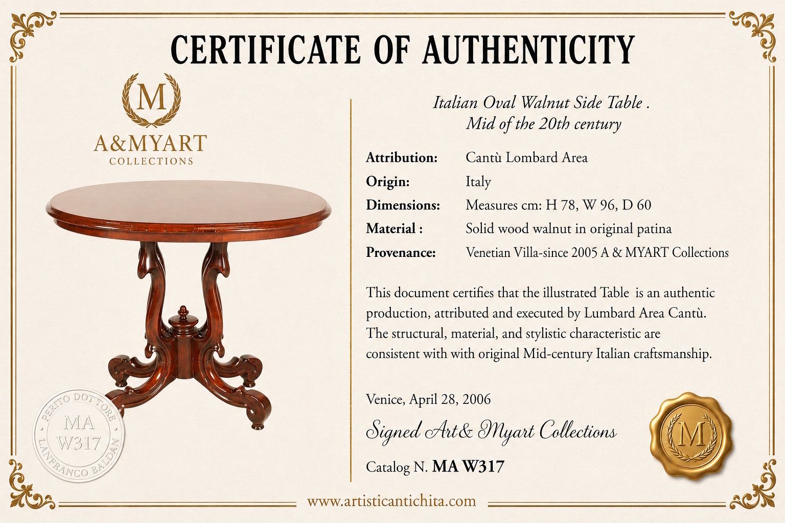 Italian 1930s Oval Walnut Gueridon Table Paolo Buffa Style, Cantù, Sculptural photo vinterior