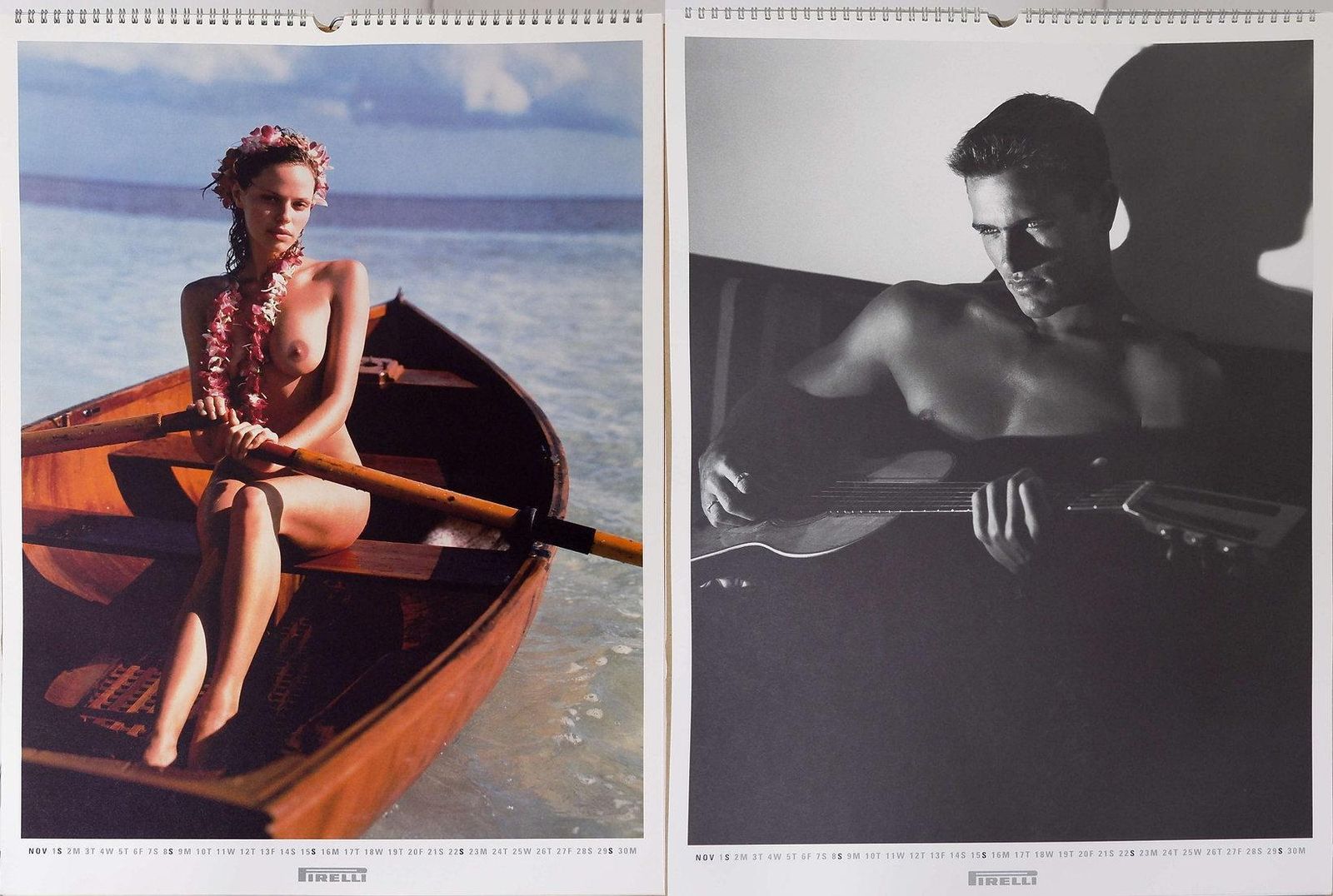 photo furniture Pirelli Calendar 1998 "Women That Men Live For" By Bruce Weber.
