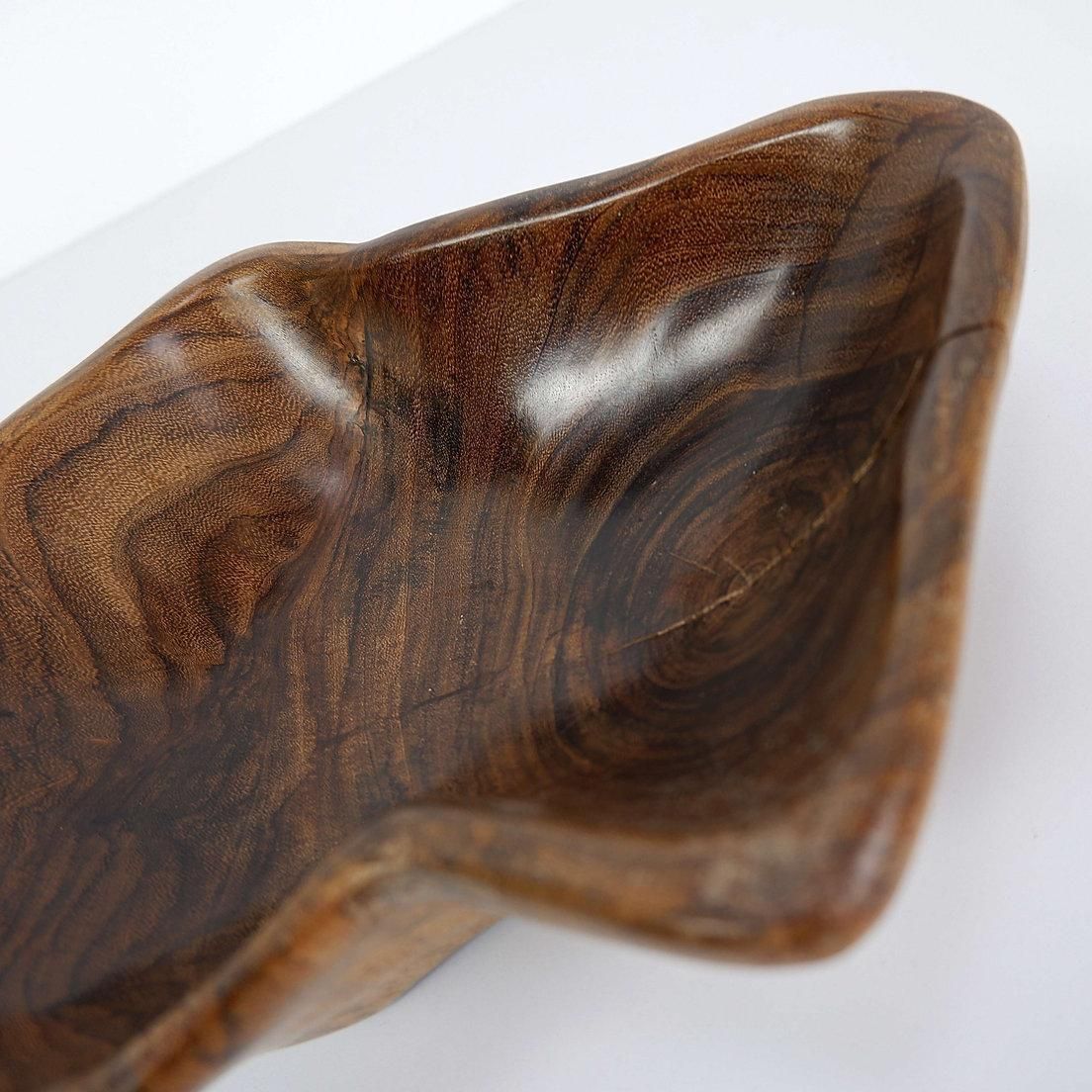 Brutalist Wood Bowl In The Spirit Of Alexandre Noll   1960s photo vintage