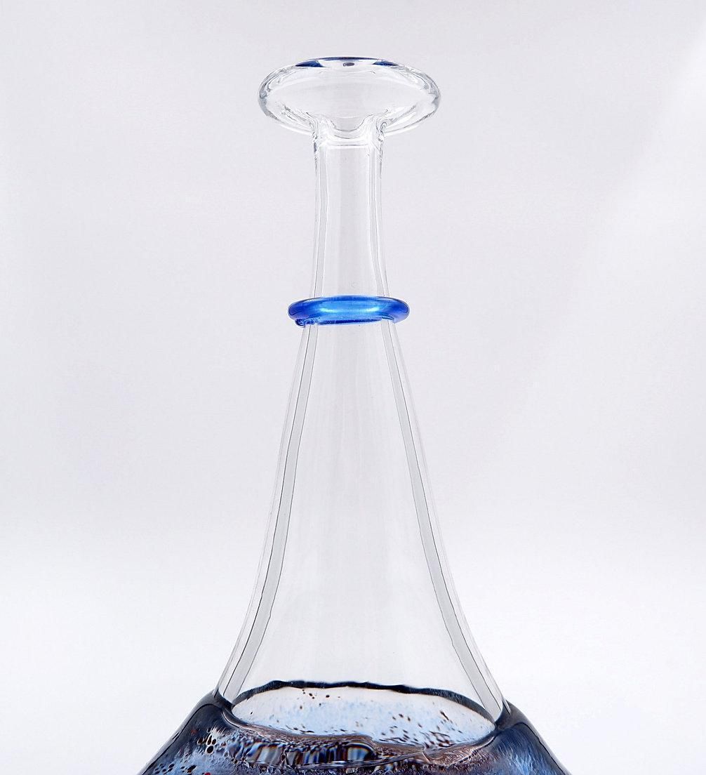 Swedish Satellite Glass Vase By Bertil Vallien For Kosta Boda   1980s photo buy