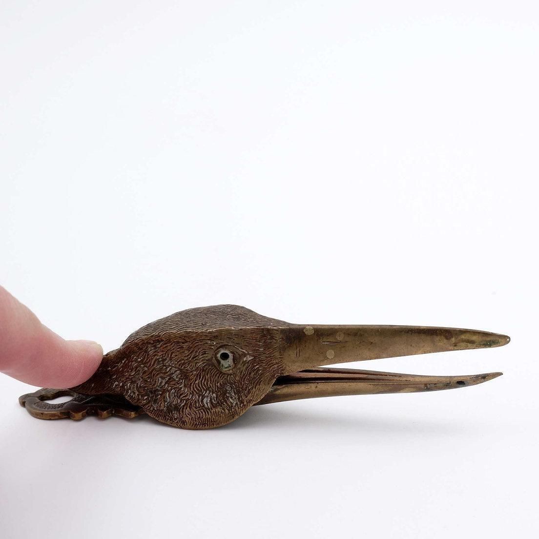 Home Decor Cast Gilt Brass Paper Clip In The Form Of A Snipe   Circa 1900 photo