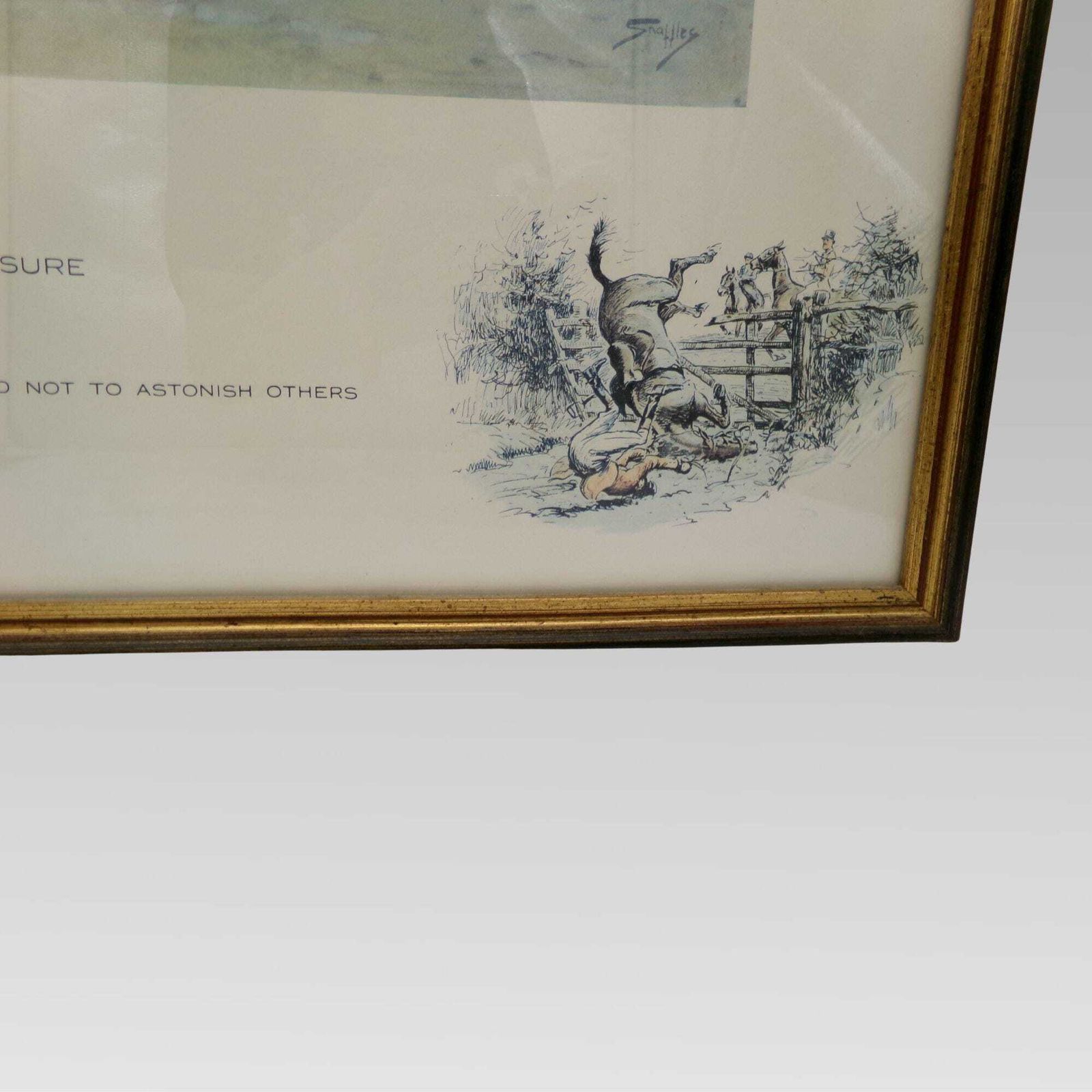 Snaffles Charles Johnson Payne Limited Edition 125/750 English Fox Hunting Print photo furniture