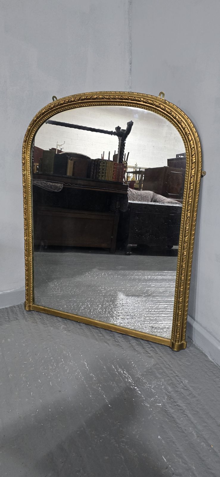 Victorian Gilt Overmantle Of Small Proportions photo for sale