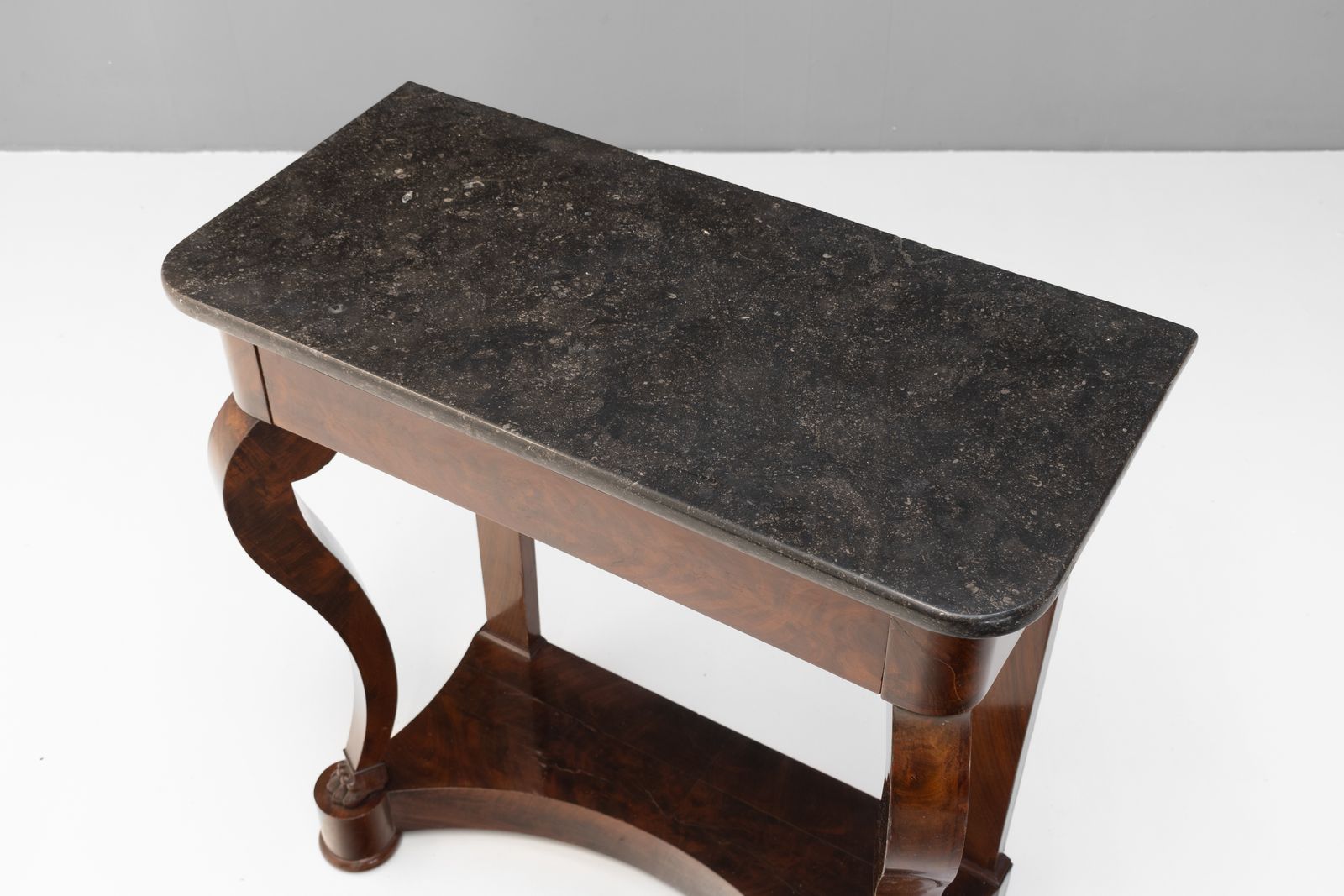 Marble Top Mahogany Console, 1800s photo 1295.0