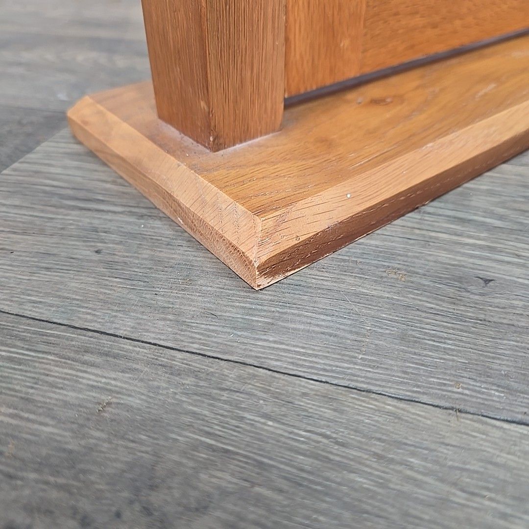 Home Decor Table Top Solid Oak Wooden Dressing Swing Mirror Contemporary Toilet Bedroom photo