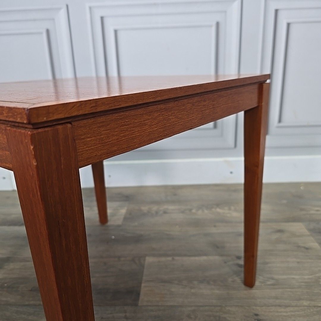 photo vintage Retro Vintage Side Table Mid Century Modern Wooden Teak Danish Coffee