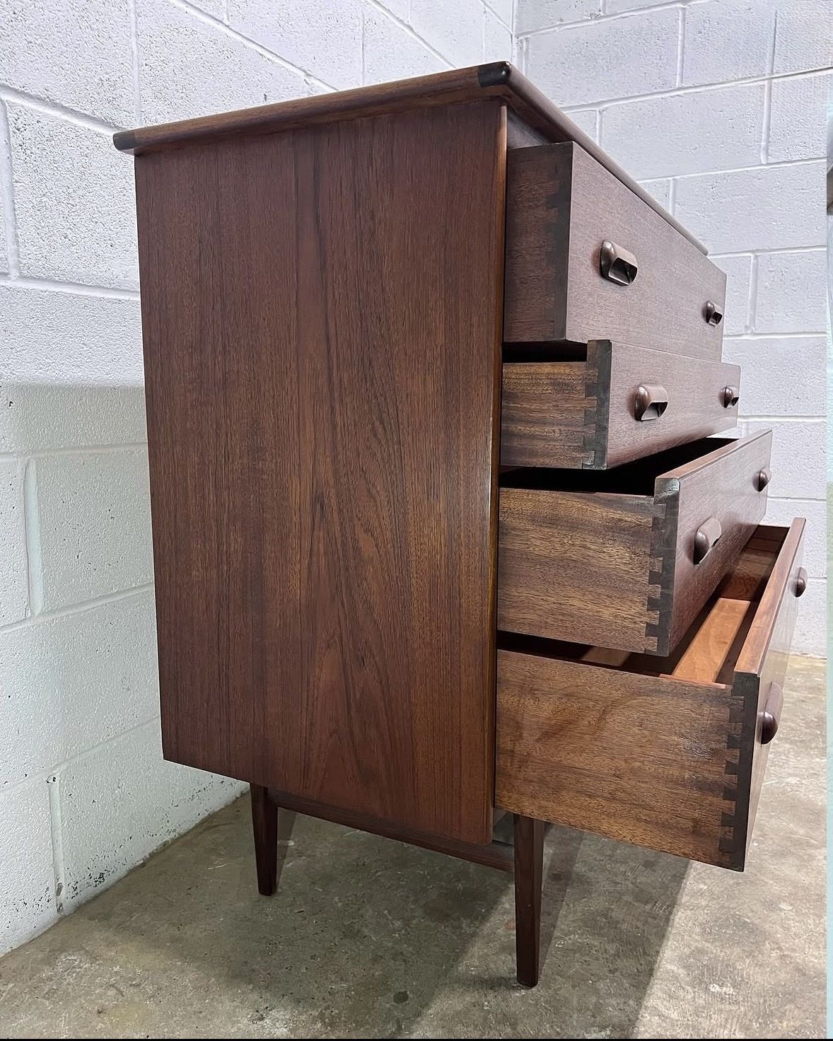 Tall Chest Of Drawers – Teak Mid Century (1970s) photo for sale