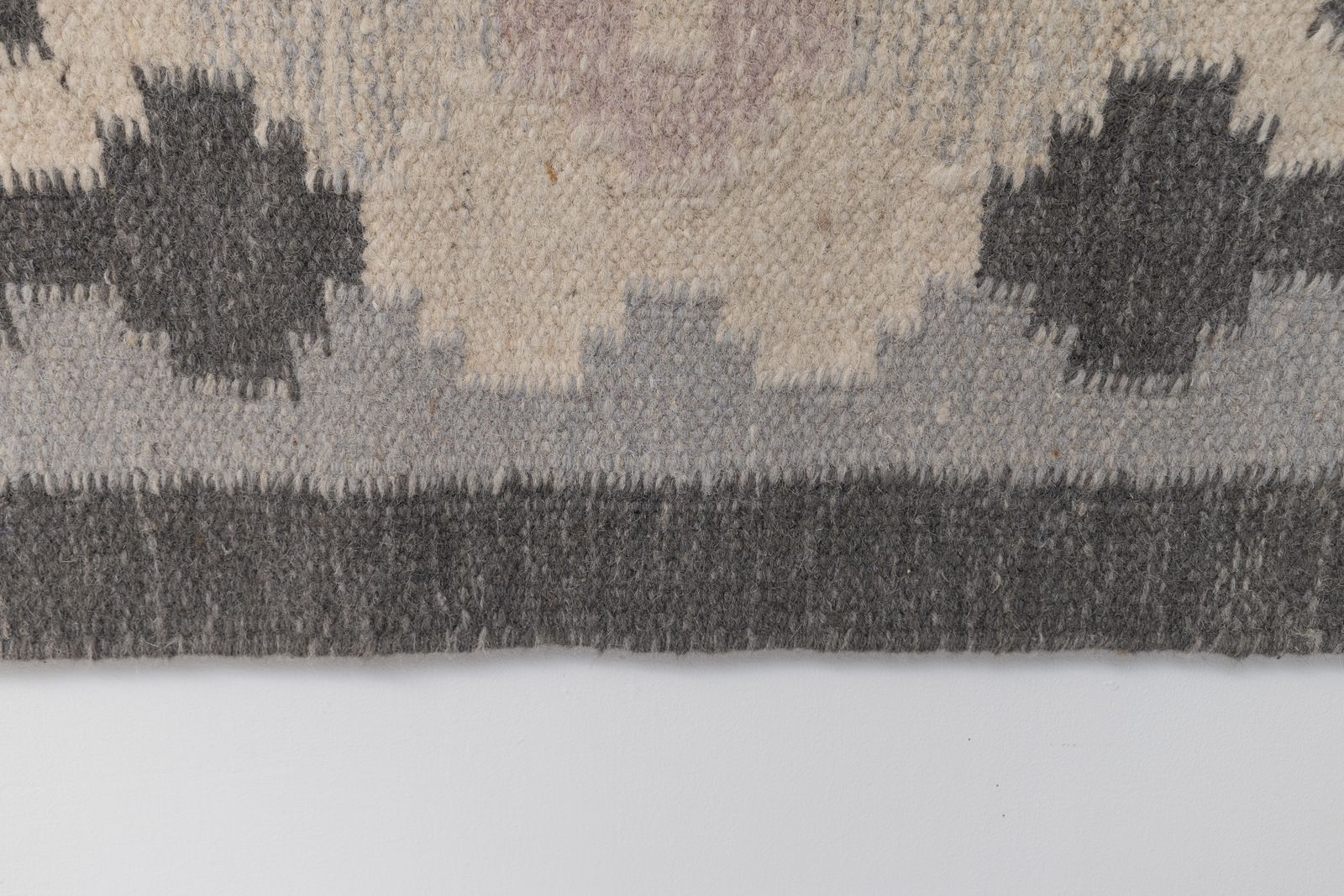 Mid Century Swedish Kilim In Grey Tones photo buy