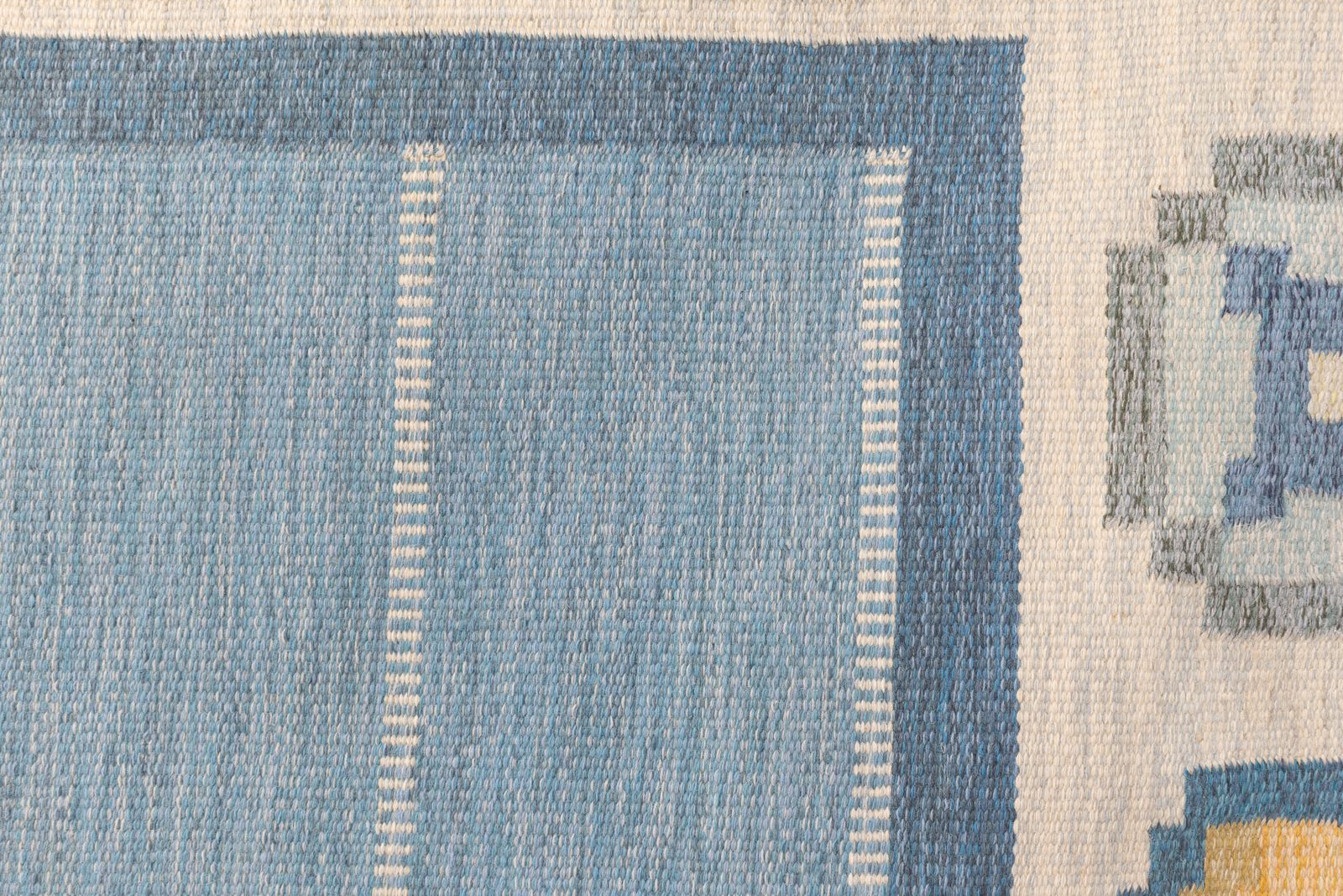 Large Mid Century Swedish Kilim By Ingegerd Silow photo vinterior