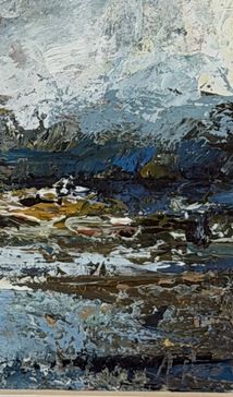 Andrew Hood B.1964 Signed Acrylic Painting Upper Loch Torridon photo 210.0