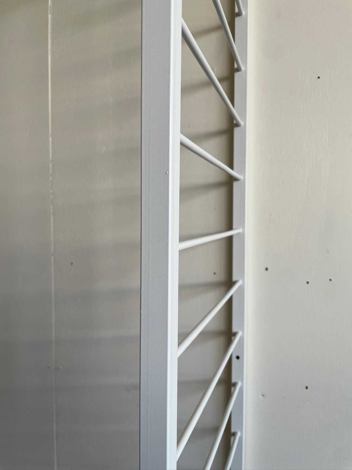 200cm X 35cm White Staples Ladderax Ladder Large Tall One Foot 2 Metre Lean To photo Home Decor
