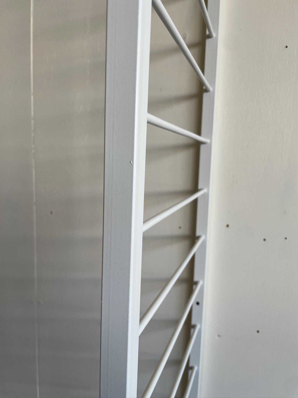200cm X 35cm White Staples Ladderax Ladder Large Tall One Foot 2 Metre Lean To photo 130.0